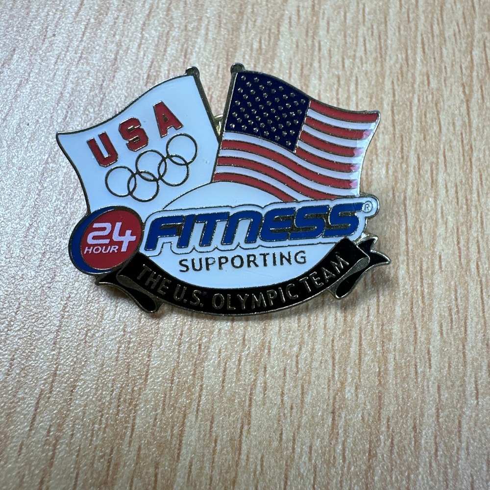USA Flag Olympic Pin 24 Hour Fitness